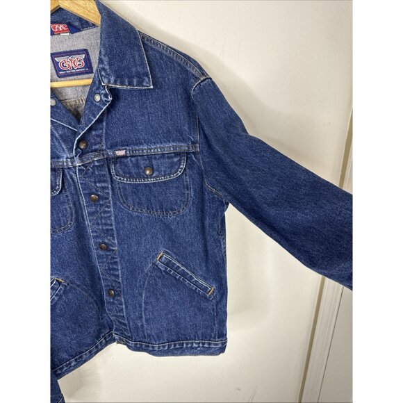 GWG Denim Trucker Jacket Men’s 40 Vintage 90s Levi’s Era Canada Made - Picture 4 of 11